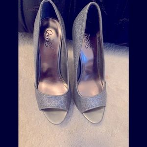 👠Carlos sparkle silver heels👠
